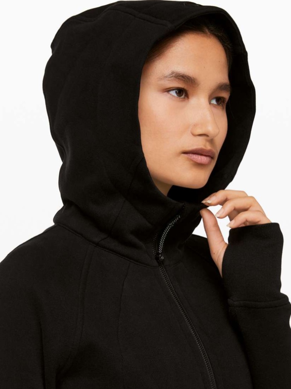 Lululemon Scuba Hoodie Cotton Fleece Black Size 6 Long Sleeve Comfy Long Sleeve - Picture 6 of 13